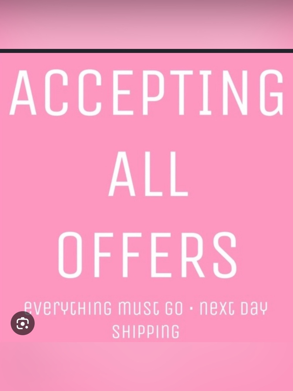 Accepting All Offers Pink Graphic